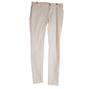 Hollister Womens Super Skinny Jeans W25 Light‎ Pink Frayed Hem